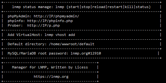 lnmp1.5-install-success